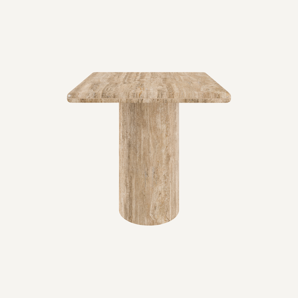 Table d'appoint en travertin | Dôme Deco Bega S | REMO, mobilier et décoration d'intérieur