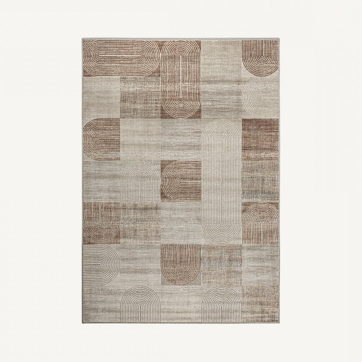 Tapis en tissu marron 240 x 340 cm | Vical Chaniya | REMO, mobilier et décoration d'intérieur