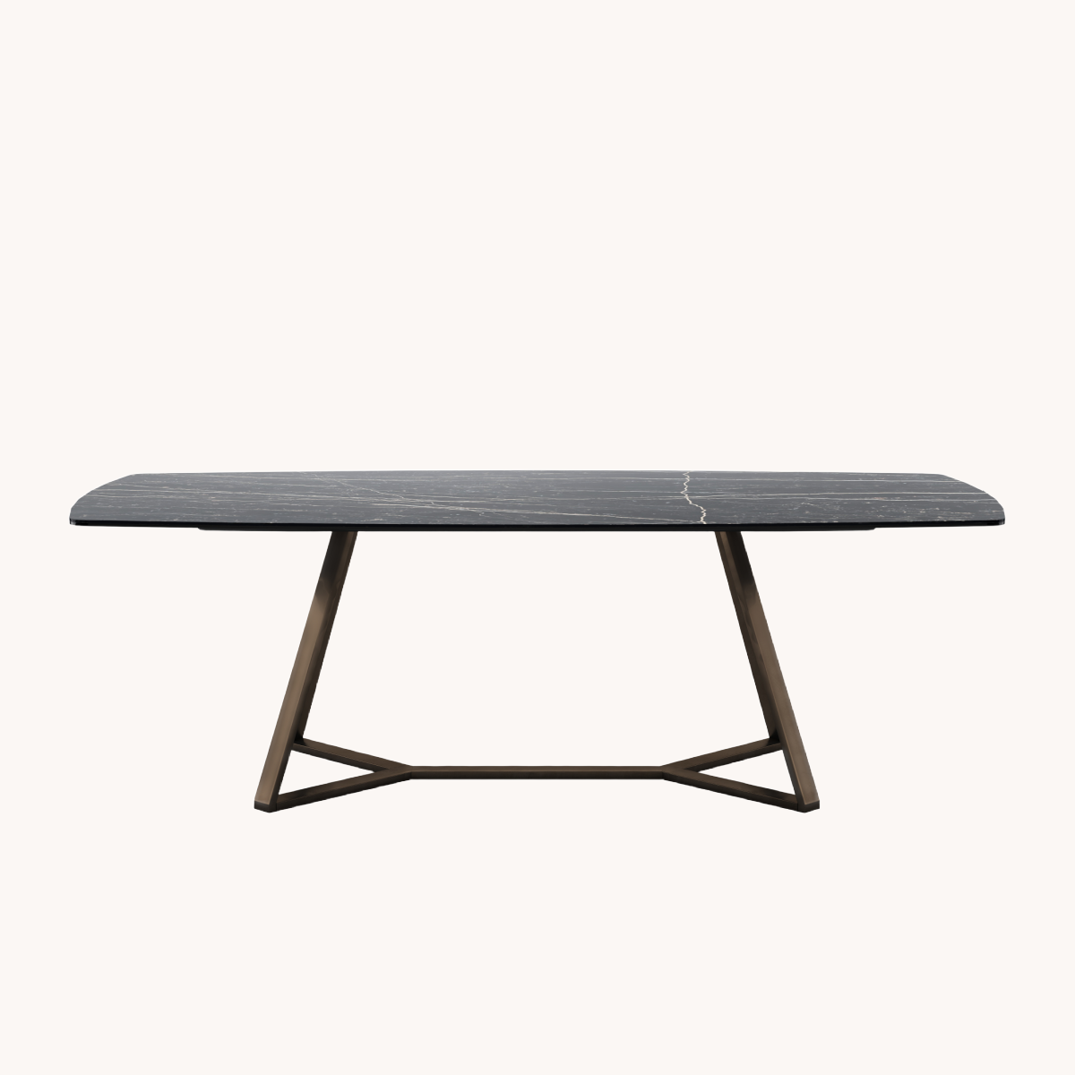 Table de salle à manger en céramique noire | Dôme Deco Veneto L | REMO, mobilier et décoration d'intérieur