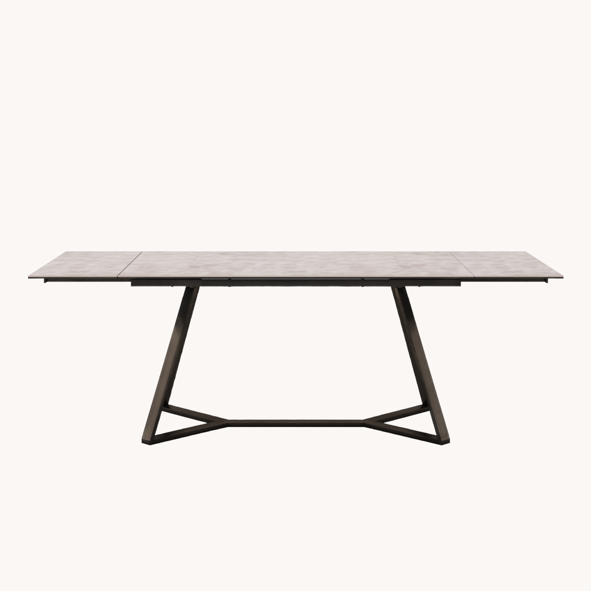 Table de salle à manger extensible en céramique crème | Dôme Deco Veneto | REMO, mobilier et décoration d'intérieur