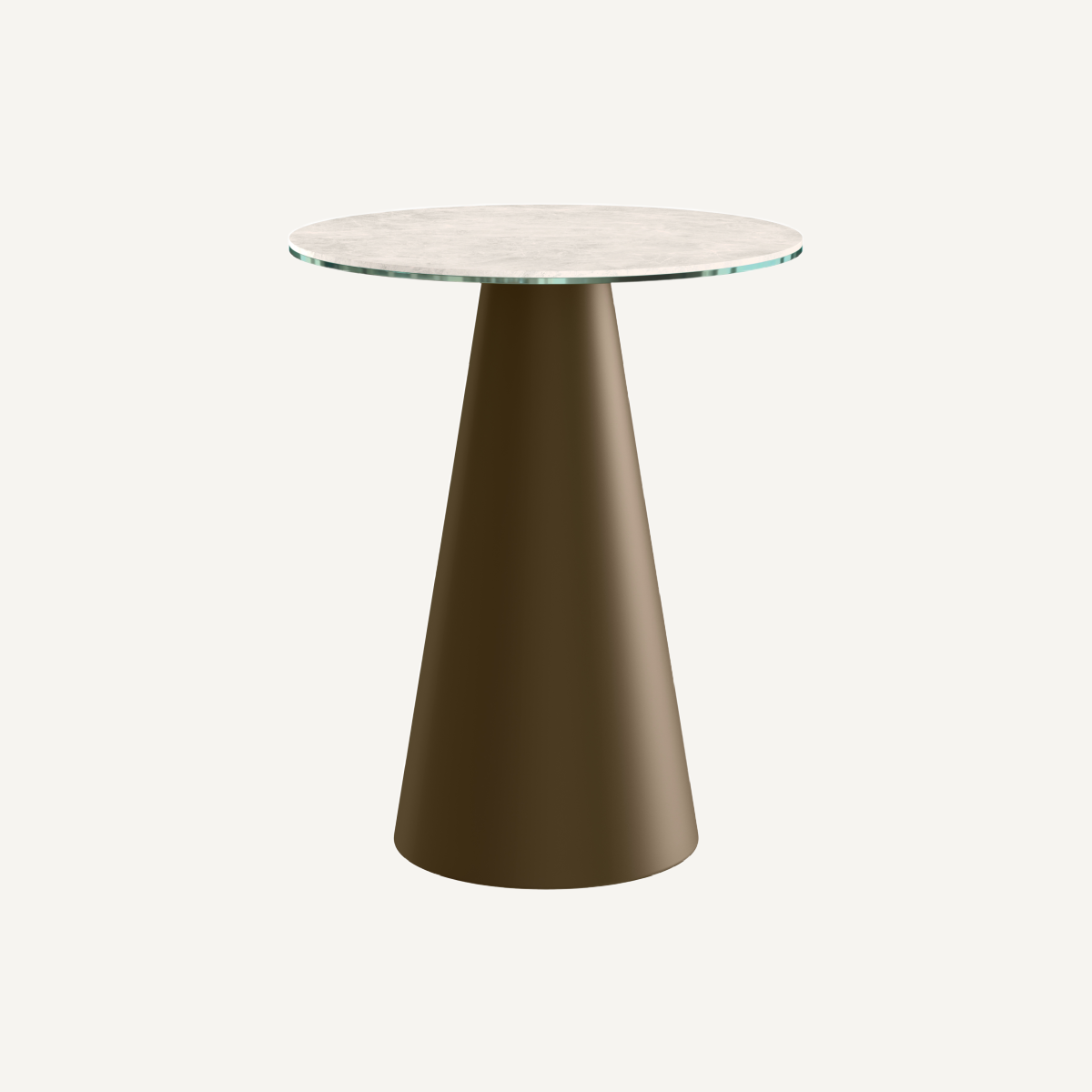 Table d'appoint en céramique beige | Dôme Deco Pilar | REMO, mobilier et décoration d'intérieur