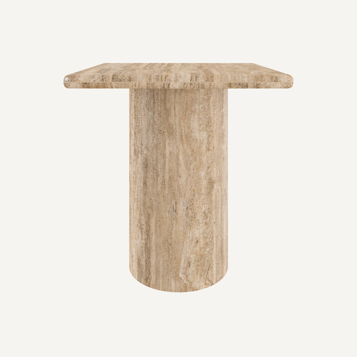 Table d'appoint en travertin | Dôme Deco Bega M | REMO, mobilier et décoration d'intérieur