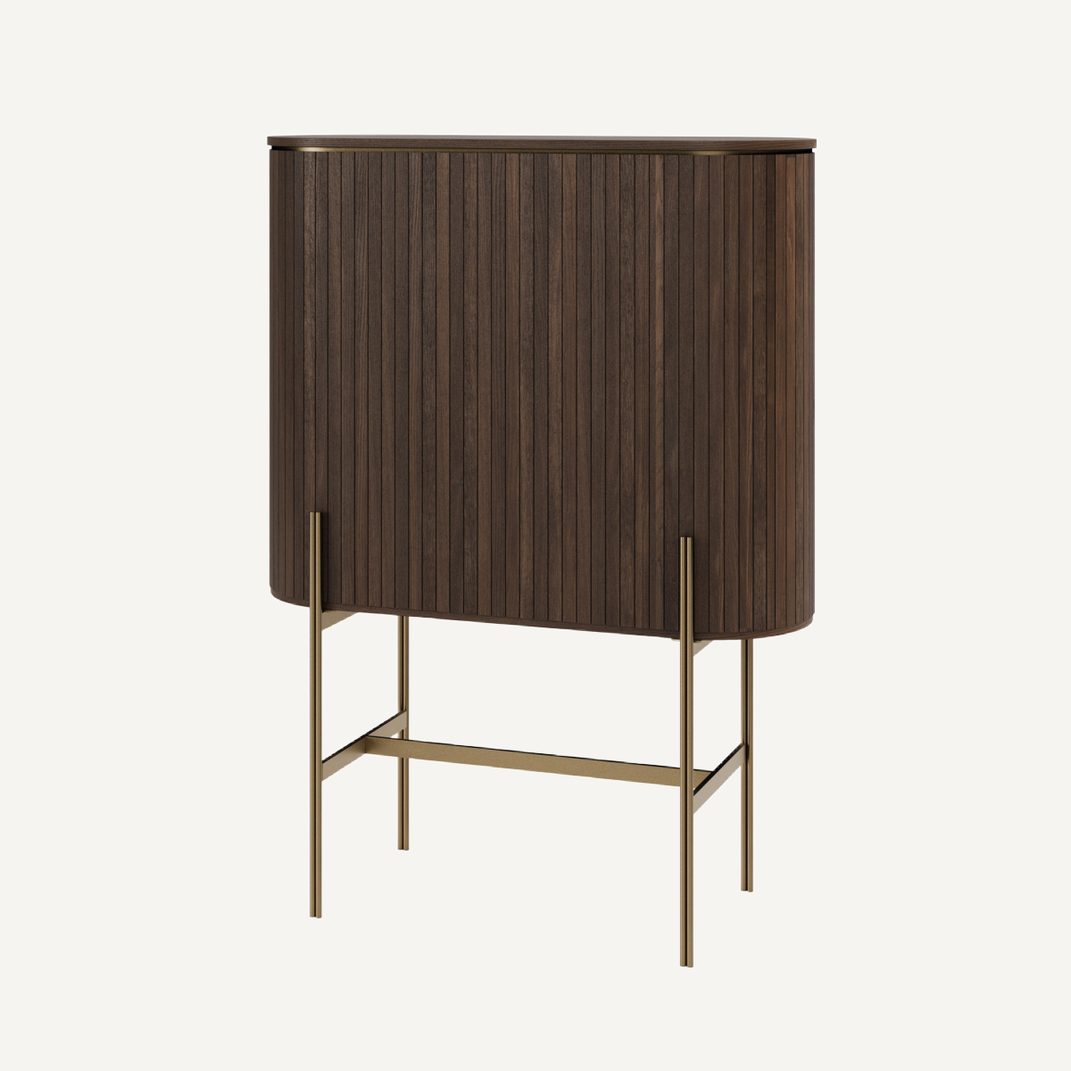 Meuble bar en chêne marron | Dôme Deco Mesa | REMO, mobilier et décoration d'intérieur