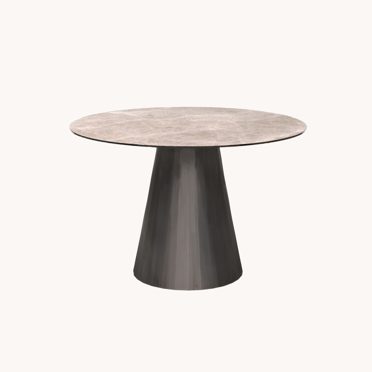 Table de salle à manger ronde en céramique beige | Dôme Deco Veneto S | REMO, mobilier et décoration d'intérieur