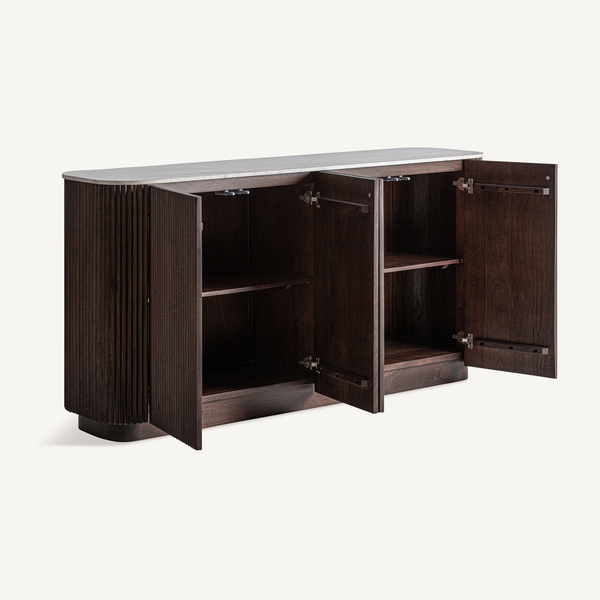 Buffet bicolore en manguier et marbre blanc | VICAL Kaleh | REMO-HOME, mobilier design et décoration d'intérieur