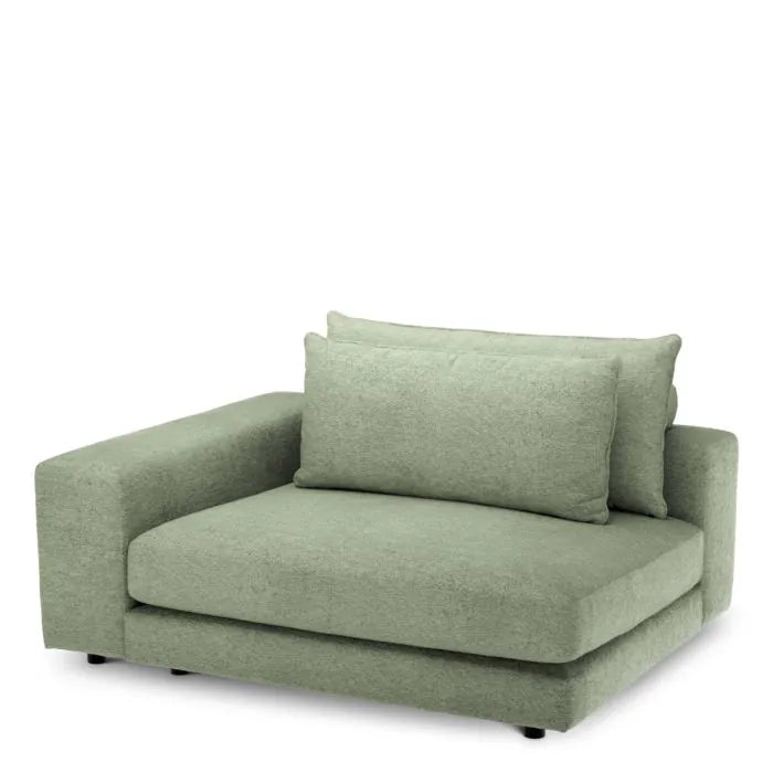 Module d'angle gauche en tissu Montier vert | Eichholtz Lounge Club L