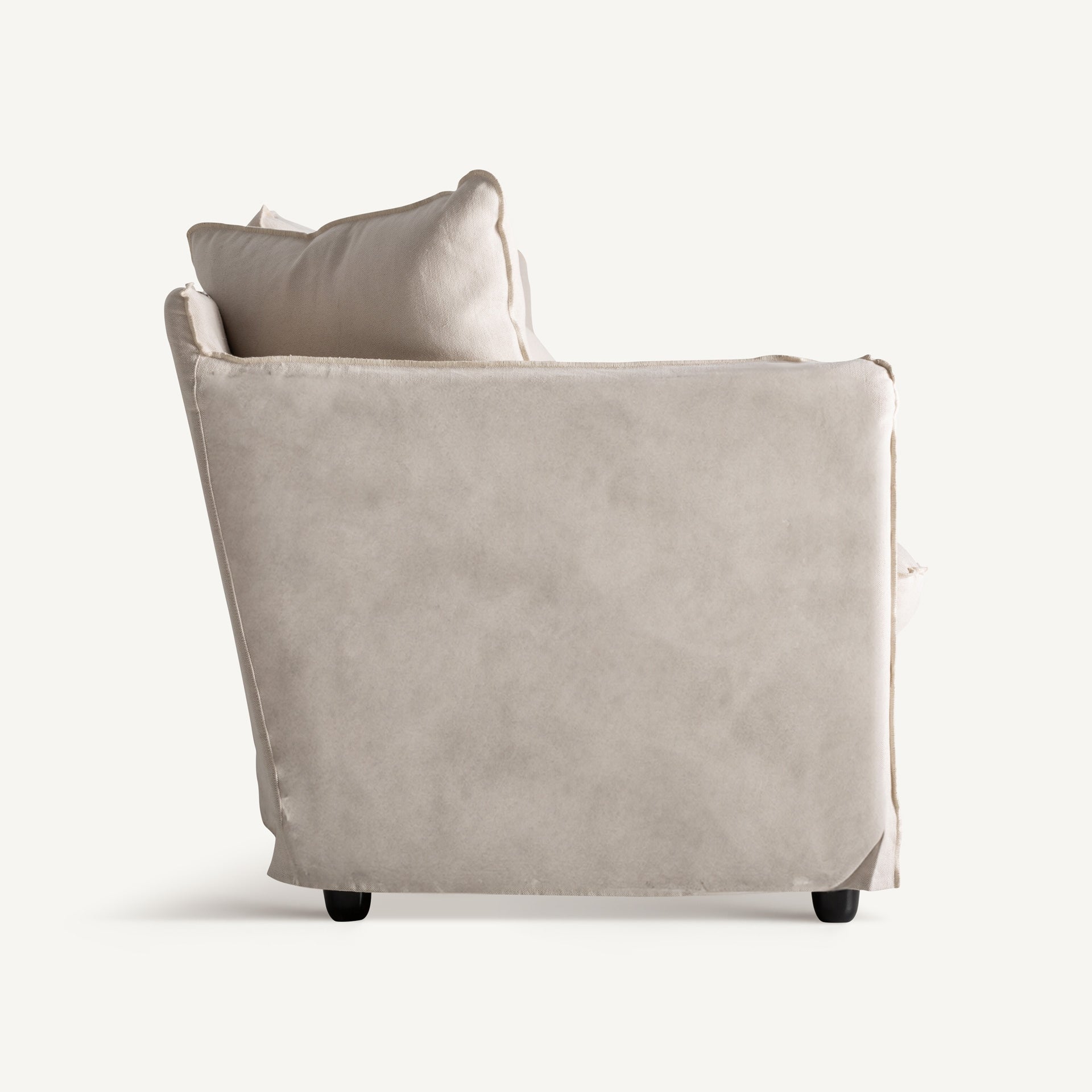 Canapé 3 places en lin beige | VICALBardney | REMO-HOME, mobilier design et décoration d'intérieur