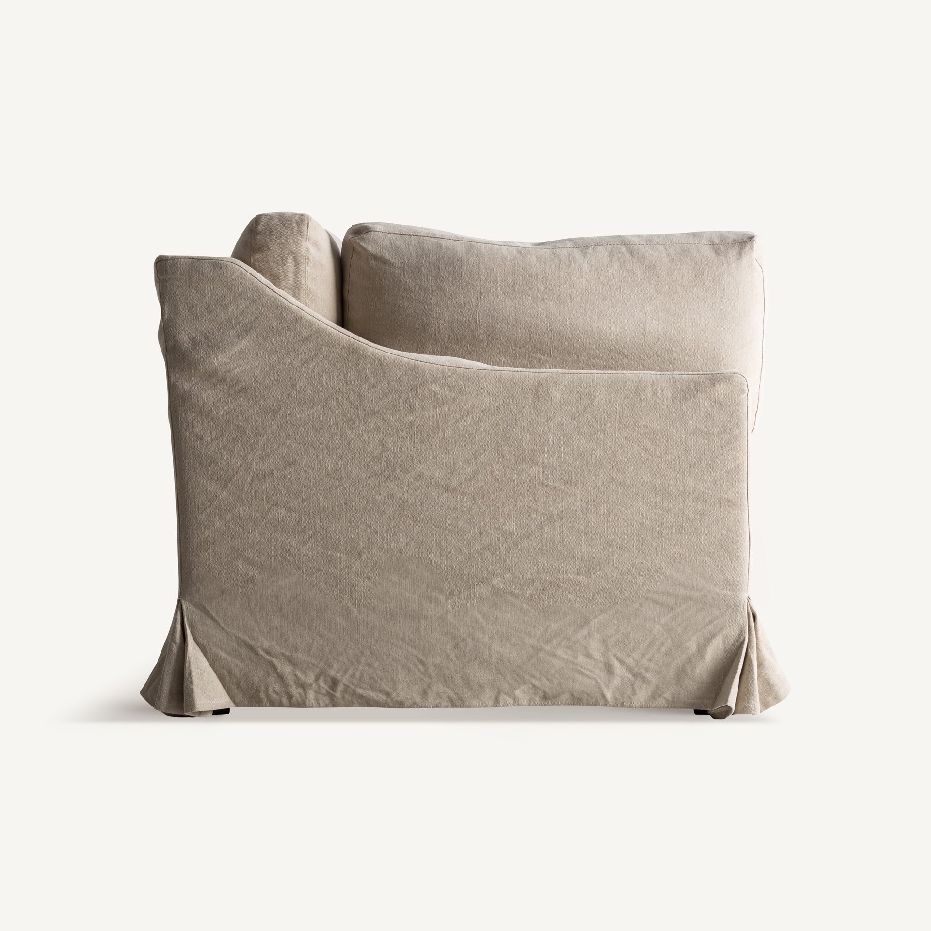 Canapé lin beige décontracté | VICAL Monheurt | REMO-HOME, mobilier design et décoration d'intérieur