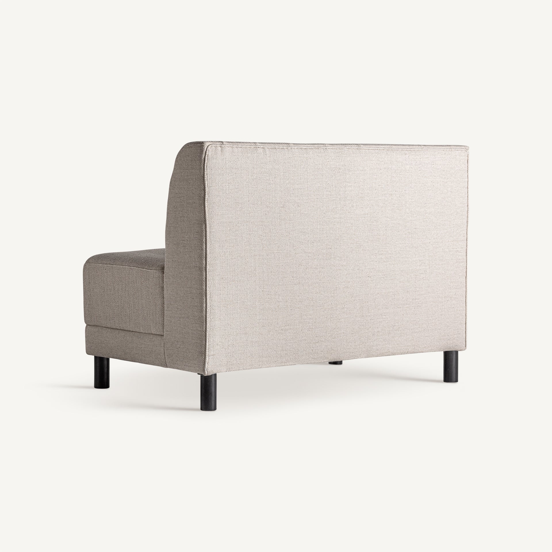 Canapé modulable monochrome noir tissu anti-taches | VICAL Egna | REMO-HOME, mobilier design et décoration d'intérieur