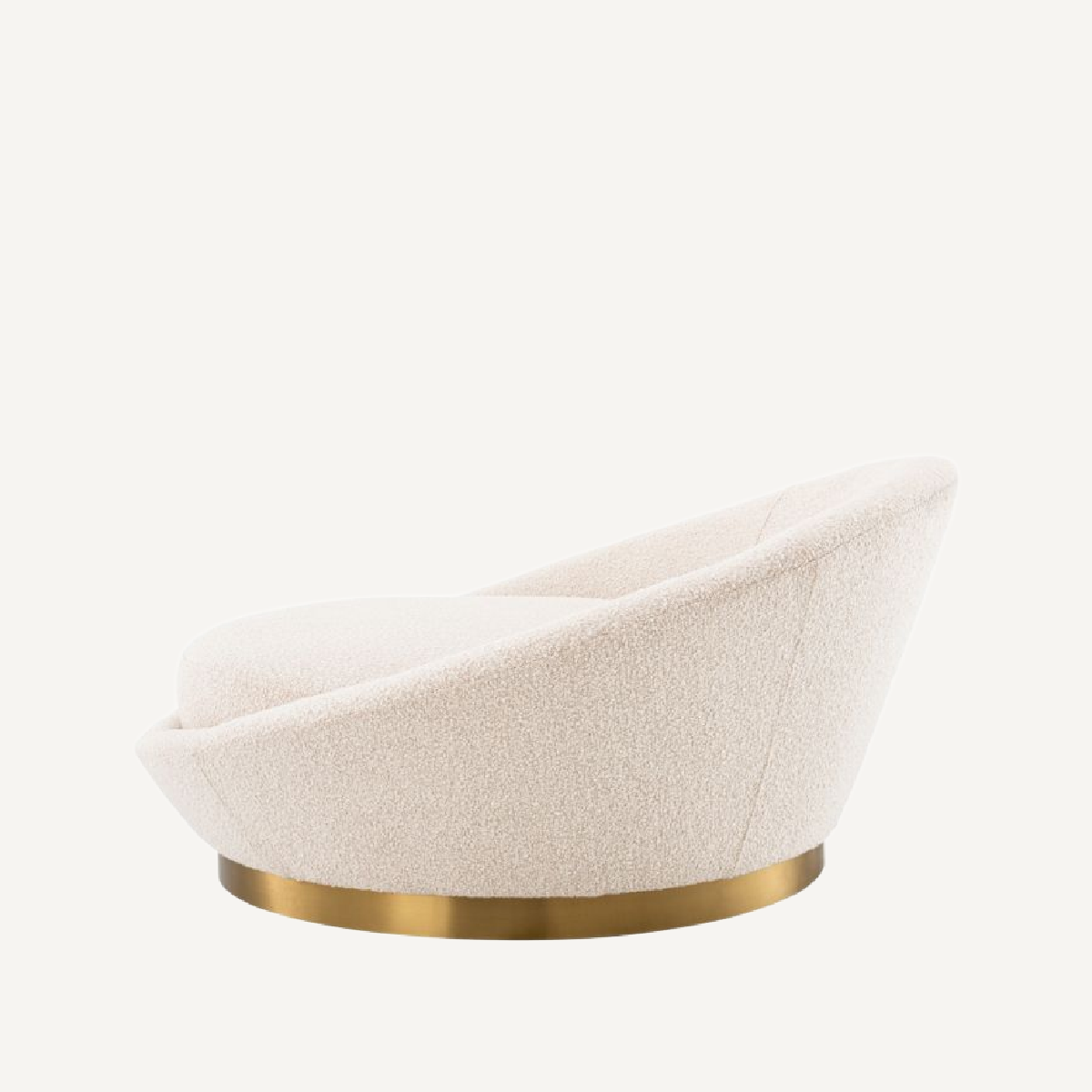 Canapé rond bouclé crème | Eichholtz Duardo | REMO-HOME, mobilier et décoration d'intérieur