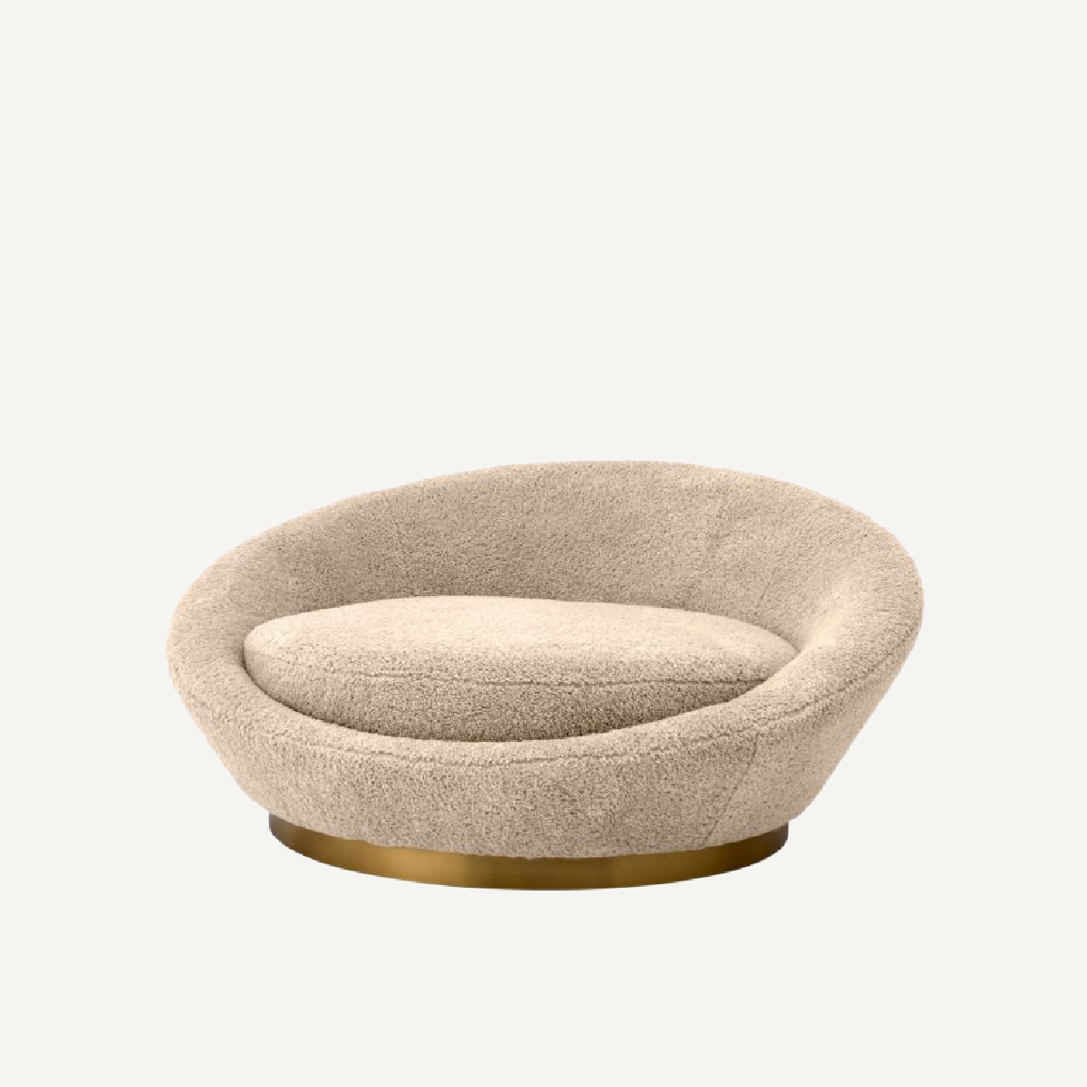 Canapé rond molletonné sable | Eichholtz Duardo | REMO-HOME, mobilier et décoration d'intérieur