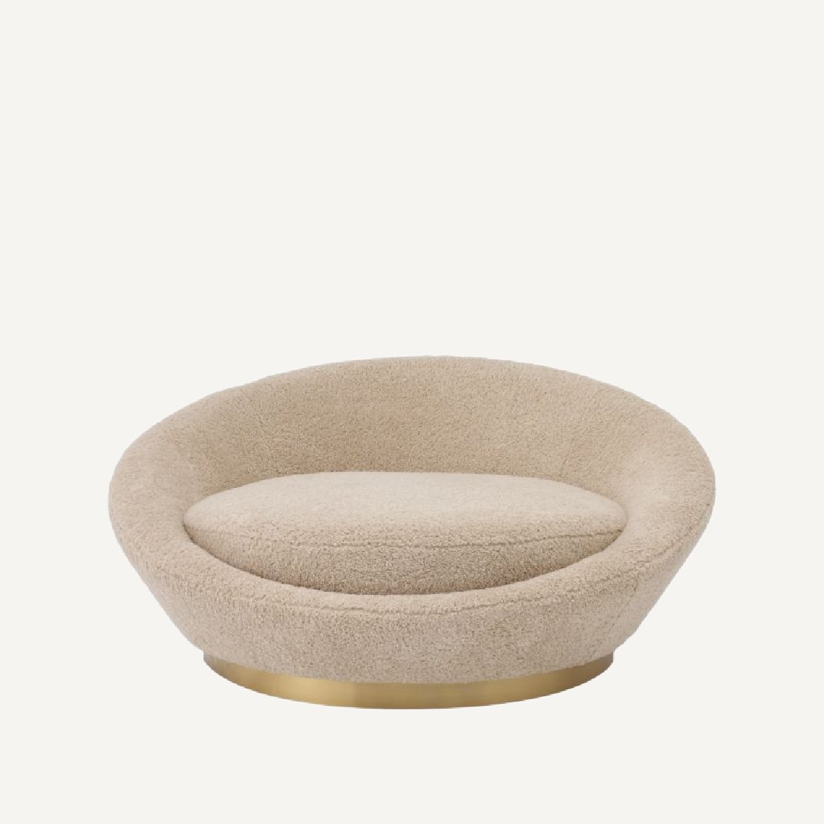 Canapé rond molletonné sable | Eichholtz Duardo | REMO-HOME, mobilier et décoration d'intérieur