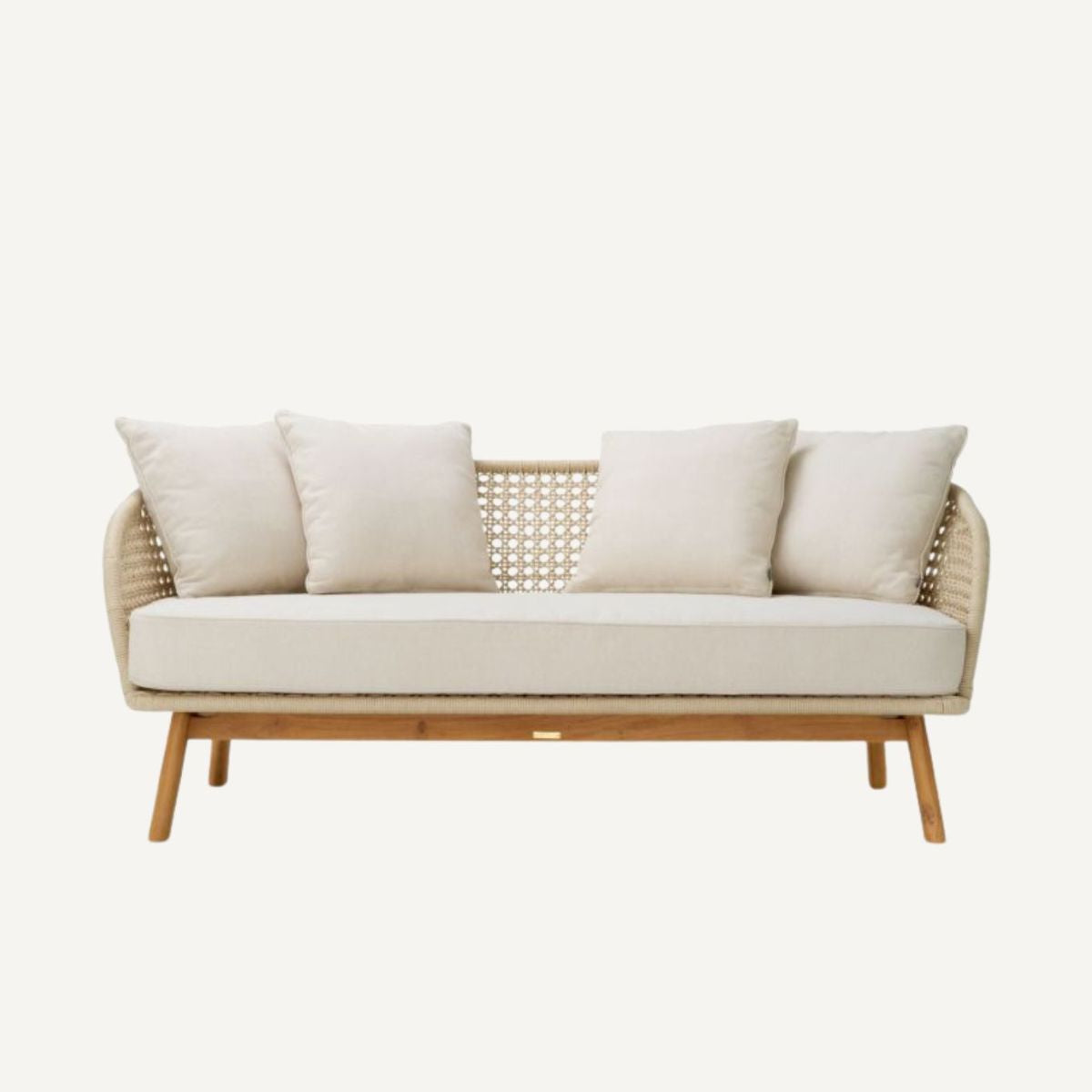 Canapé d'extérieur 2-3 places crème | Eichholtz Trinity | REMO-HOME, mobilier et décoration d'intérieur