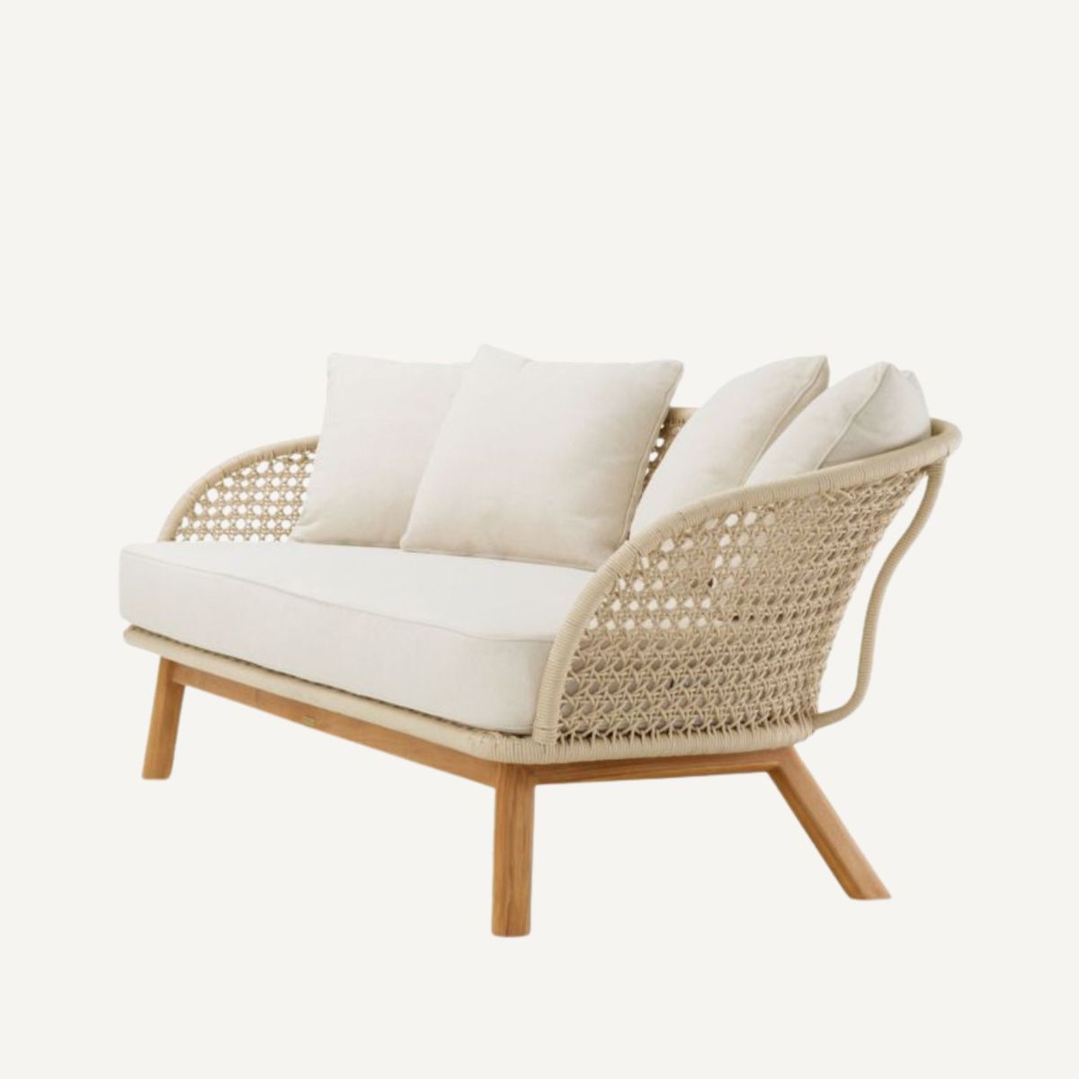 Canapé d'extérieur 2-3 places crème | Eichholtz Trinity | REMO-HOME, mobilier et décoration d'intérieur
