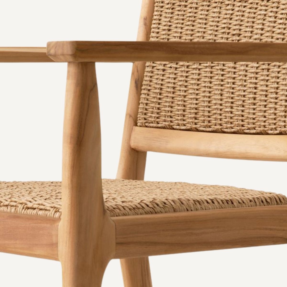 Chaise extérieure avec accoudoirs en teck | Eichholtz Pivetti | REMO-HOME, mobilier et décoration d'intérieur