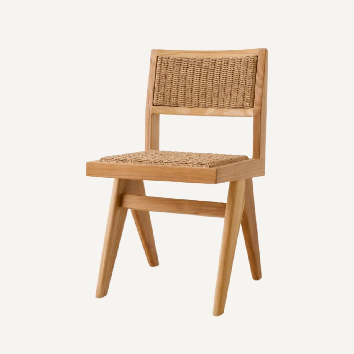 Chaise extérieure avec teck et cordage marron | Eichholtz Niclas | REMO-HOME, mobilier et décoration d'intérieur