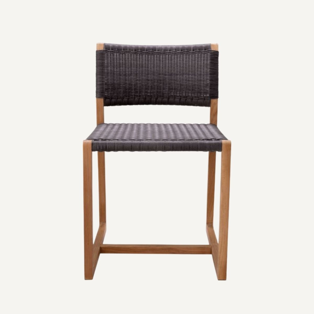 Chaise extérieure avec teck et cordage noir | Eichholtz Griffin | REMO-HOME, mobilier et décoration d'intérieur