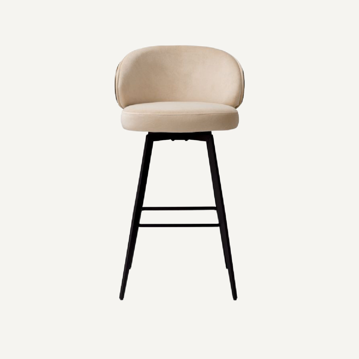 Chaise de bar en tissu beige | Eichholtz Camerota |  REMO-HOME, mobilier et décoration d'intérieur