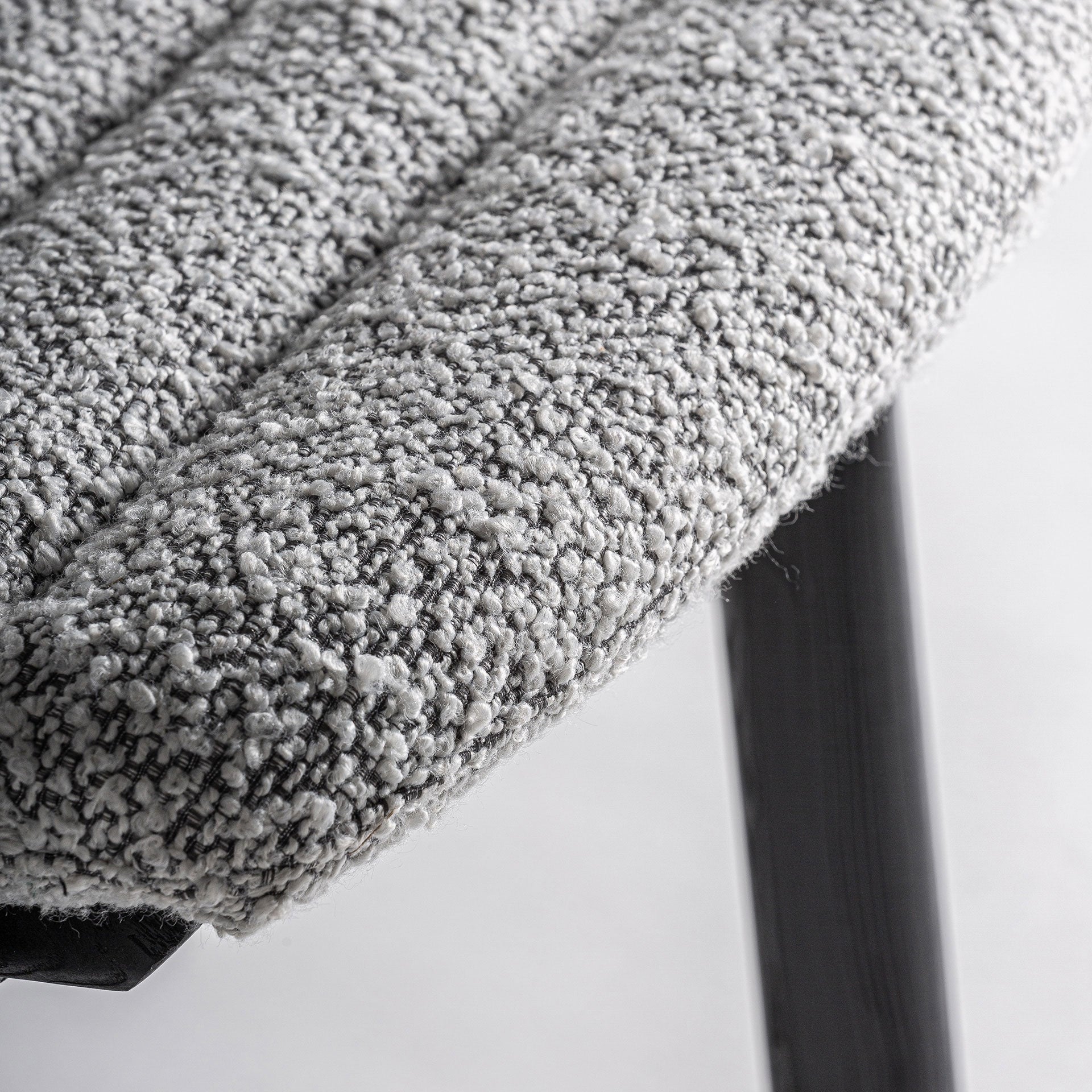 Chaise de salle à manger en tissu gris | VICAL Jacquard 2 | REMO-HOME, mobilier design et décoration d'intérieur