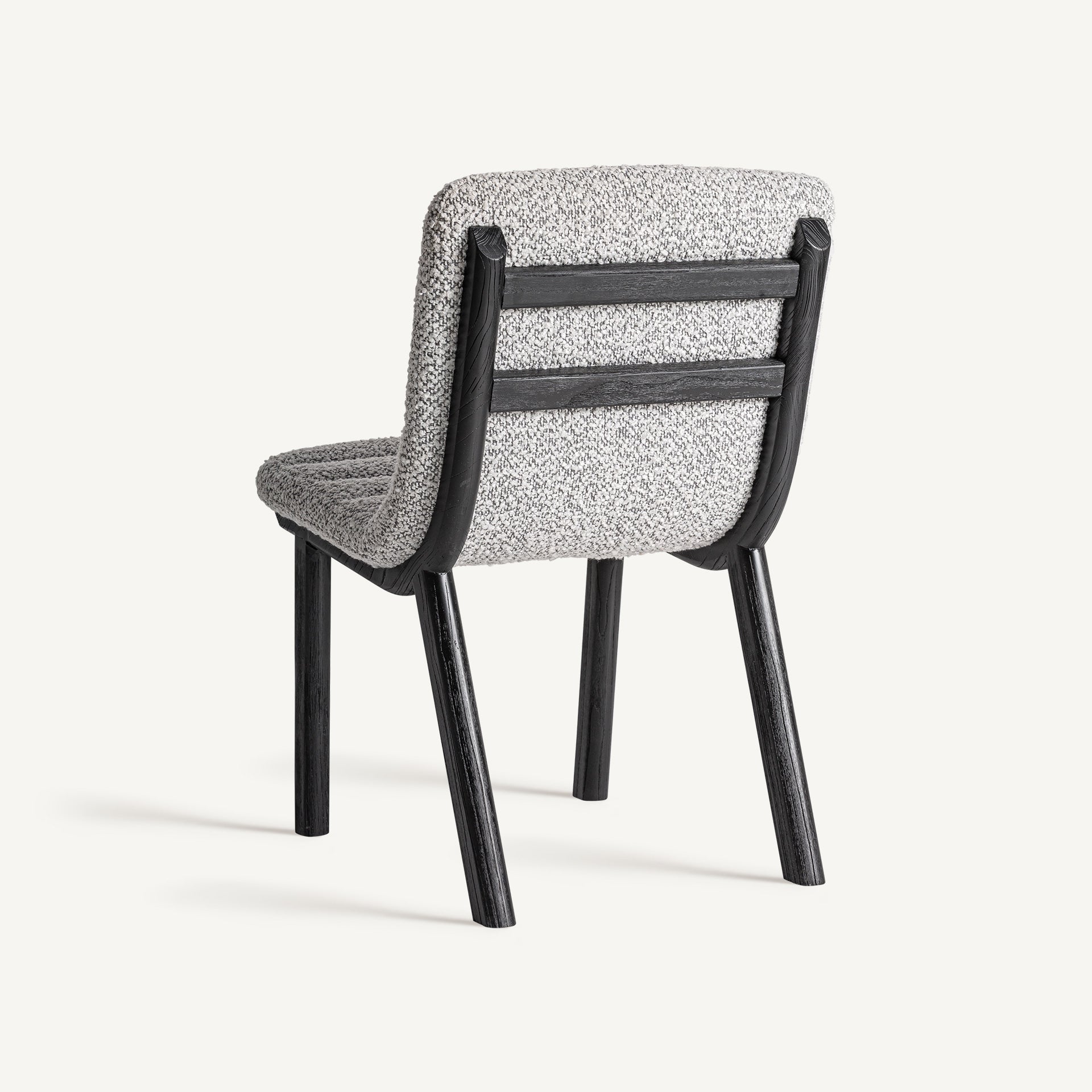 Chaise de salle à manger en tissu gris | VICAL Jacquard | REMO-HOME, mobilier design et décoration d'intérieur