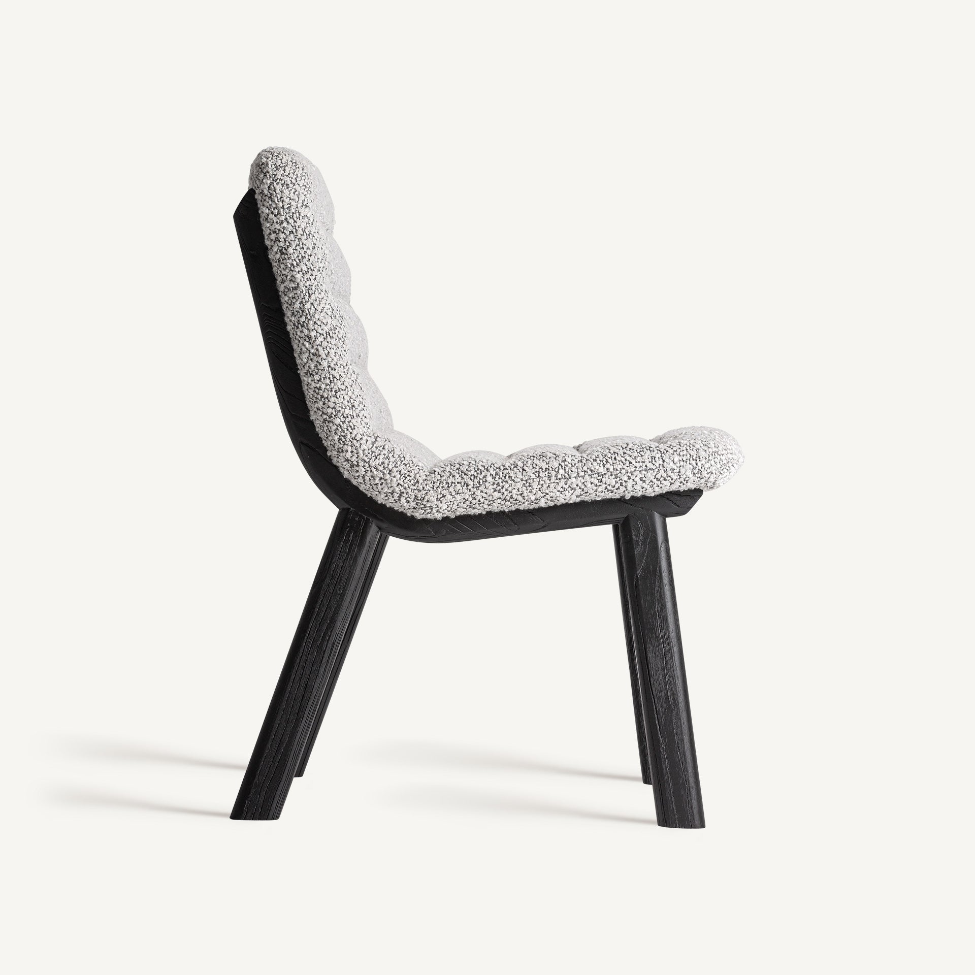 Chaise de salle à manger en tissu gris | VICAL Jacquard | REMO-HOME, mobilier design et décoration d'intérieur