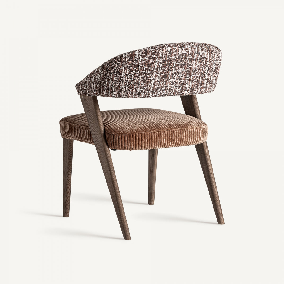 Chaise de salle à manger en tissu marron | Vical Kamenz | REMO-HOME, mobilier et décoration d'intérieur