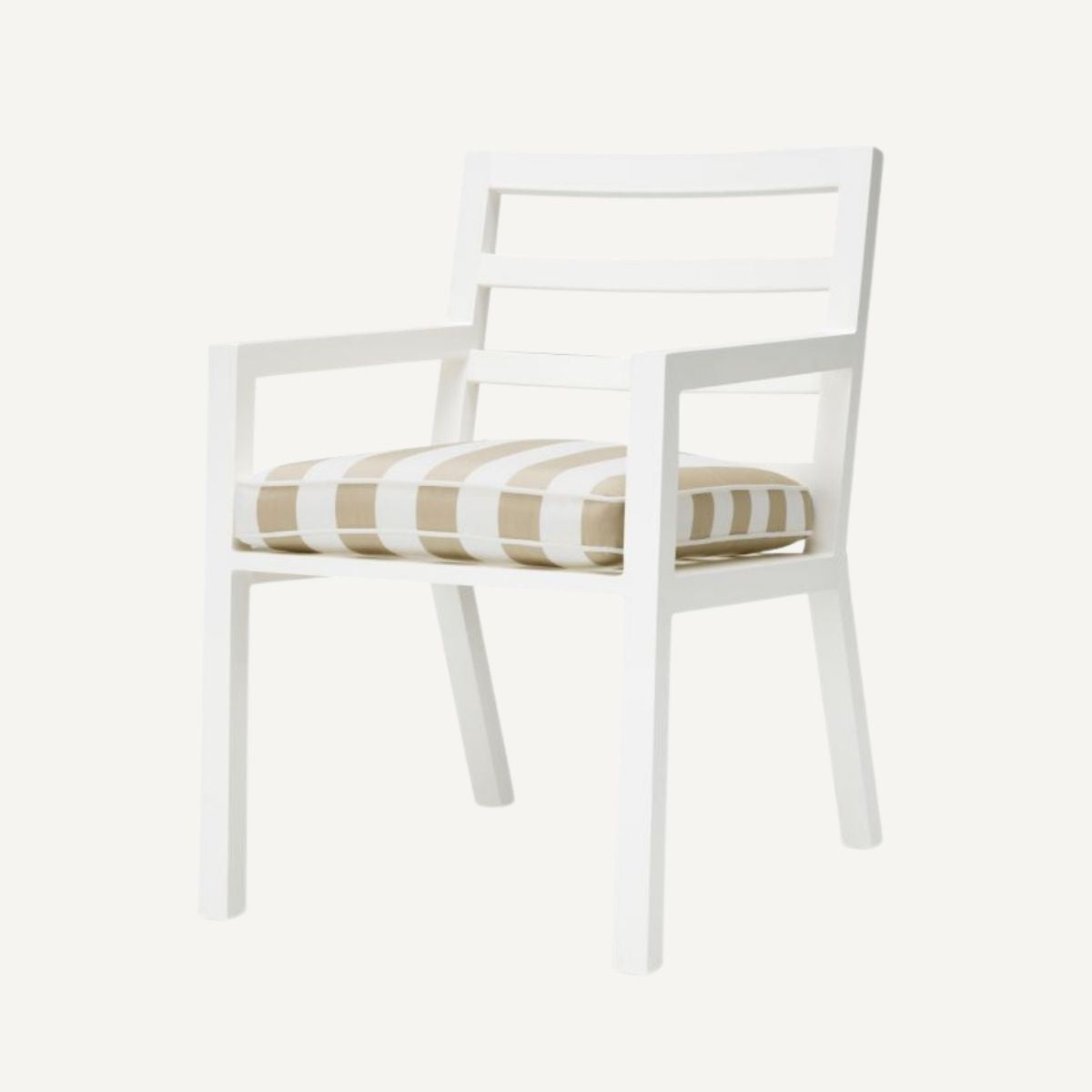 Chaise extérieure blanche et beige | Eichholtz Delta | REMO-HOME, mobilier et décoration d'intérieur