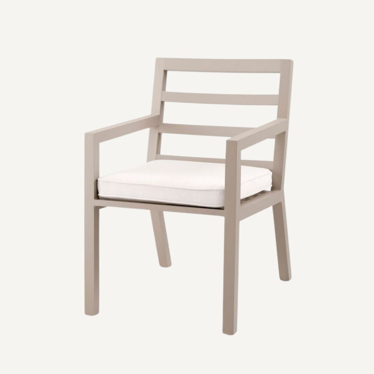 Chaise extérieure en métal sable | Eichholtz Delta | REMO-HOME, mobilier et décoration d'intérieur
