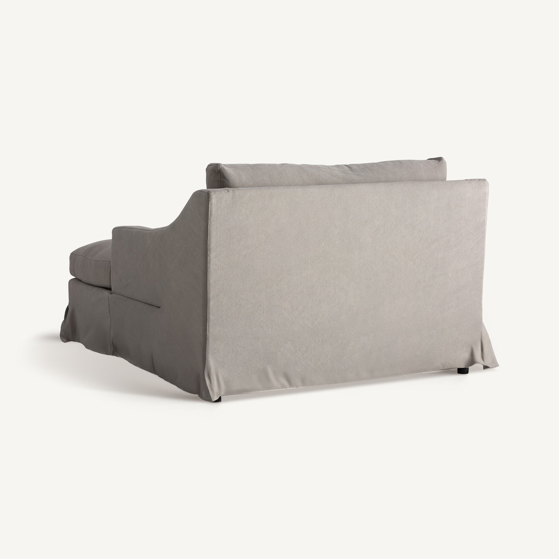 Chaise longue déhoussable lin coton gris | VICAL Arsac | REMO-HOME, mobilier design et décoration d'intérieur