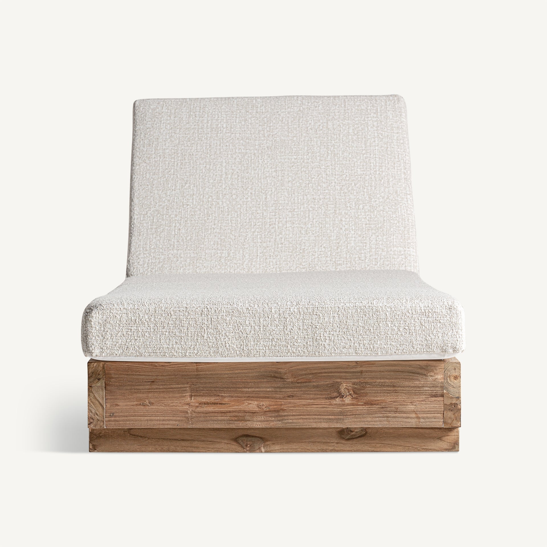 Chaise longue extérieure teck recyclé pliable | VICAL Pure | REMO-HOME, mobilier design et décoration d'intérieur