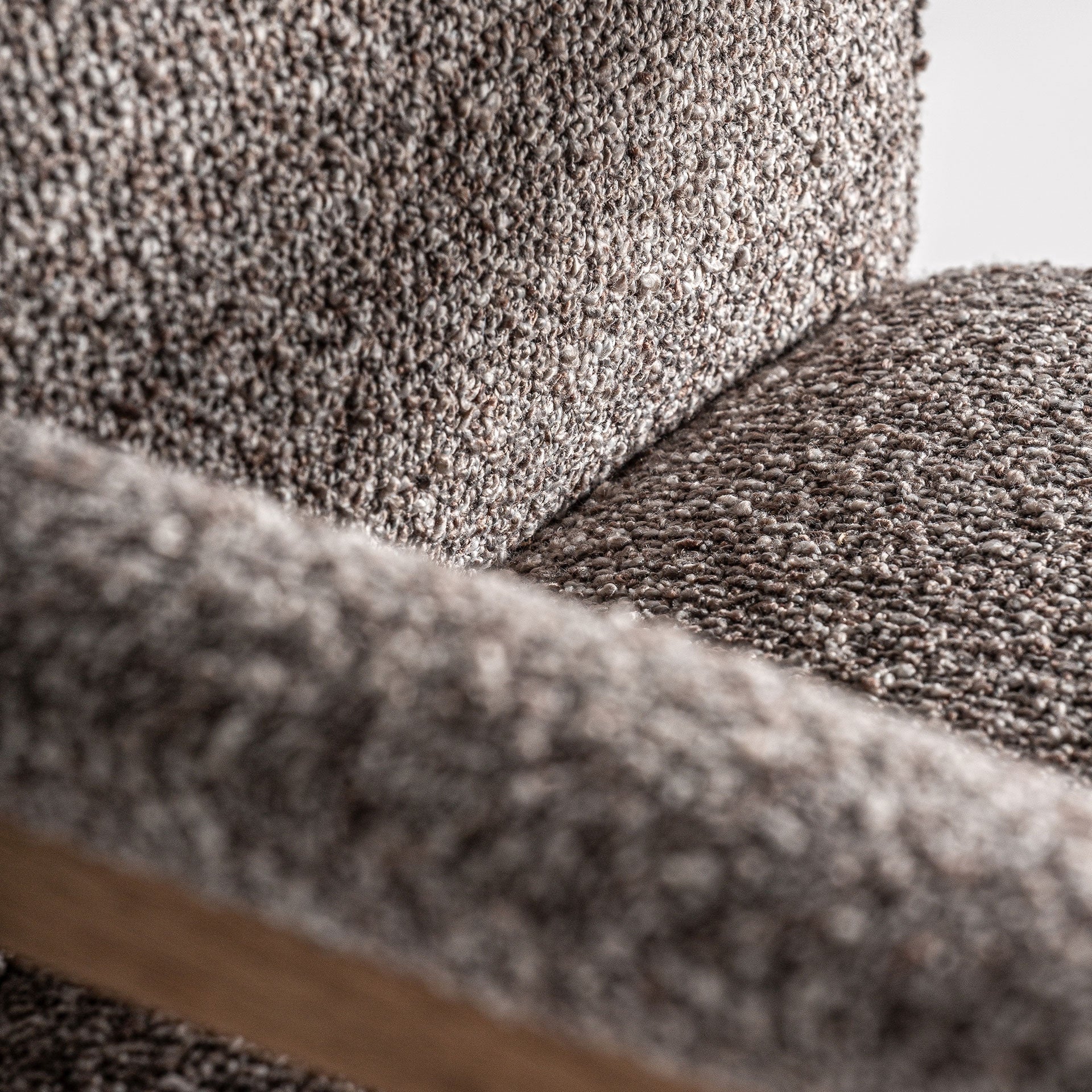 Chaise salle à manger tissu gris et bois hévéa | VICAL Bezier | REMO-HOME, mobilier design et décoration d'intérieur