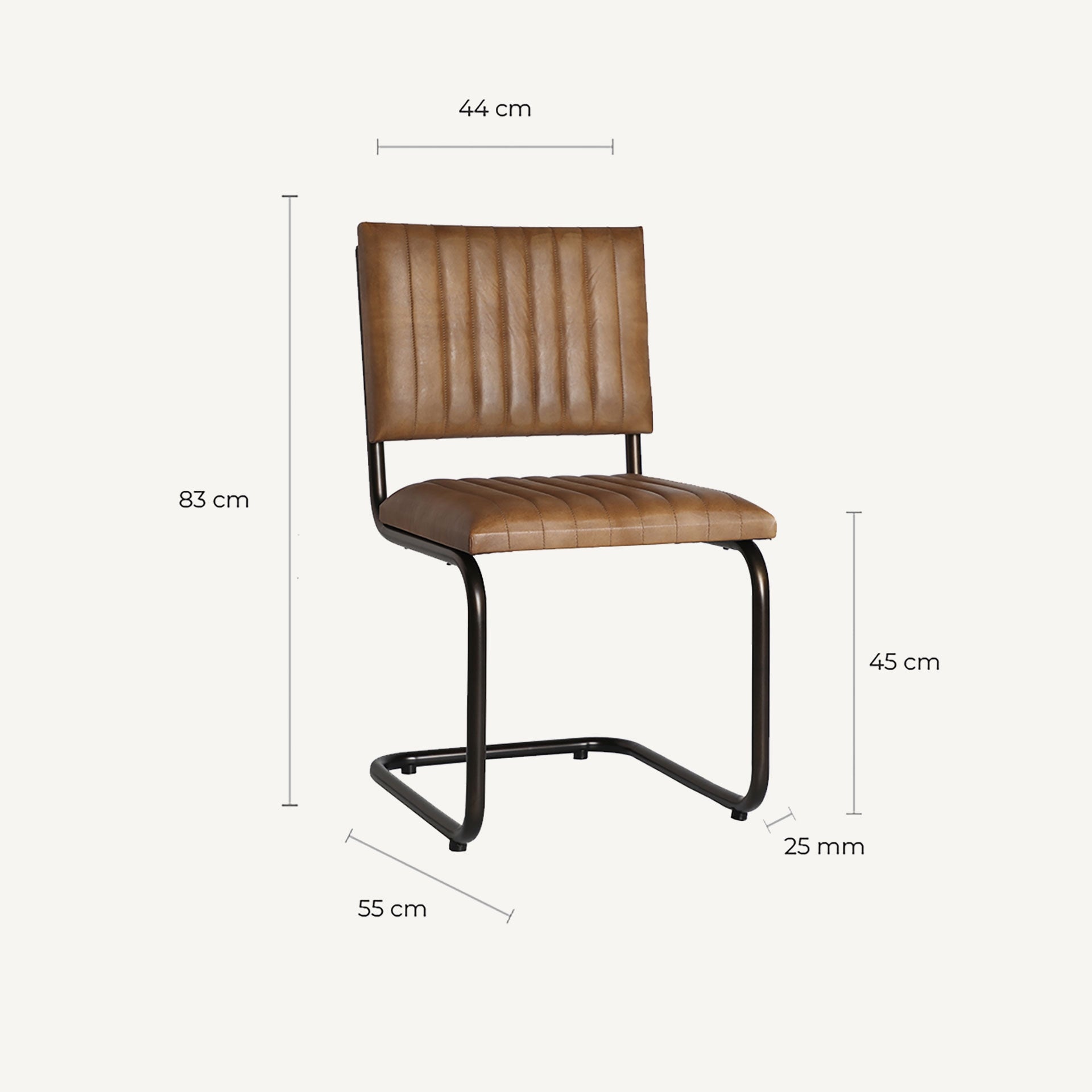 Chaise vintage industrielle bois massif et métal | VICAL Chadron | REMO-HOME, mobilier design et décoration d'intérieur