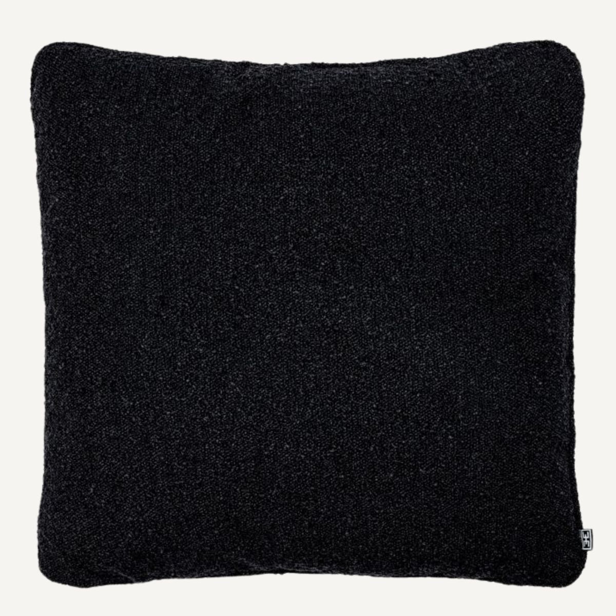 Coussin carré bouclé noir | Eichholtz Boucle L | REMO-HOME, mobilier et décoration d'intérieur