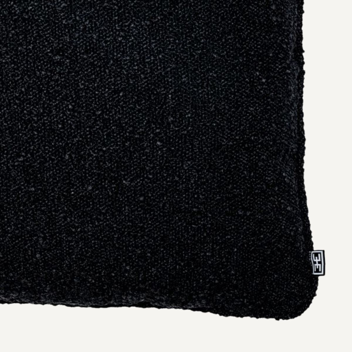 Coussin carré bouclé noir | Eichholtz Boucle L | REMO-HOME, mobilier et décoration d'intérieur