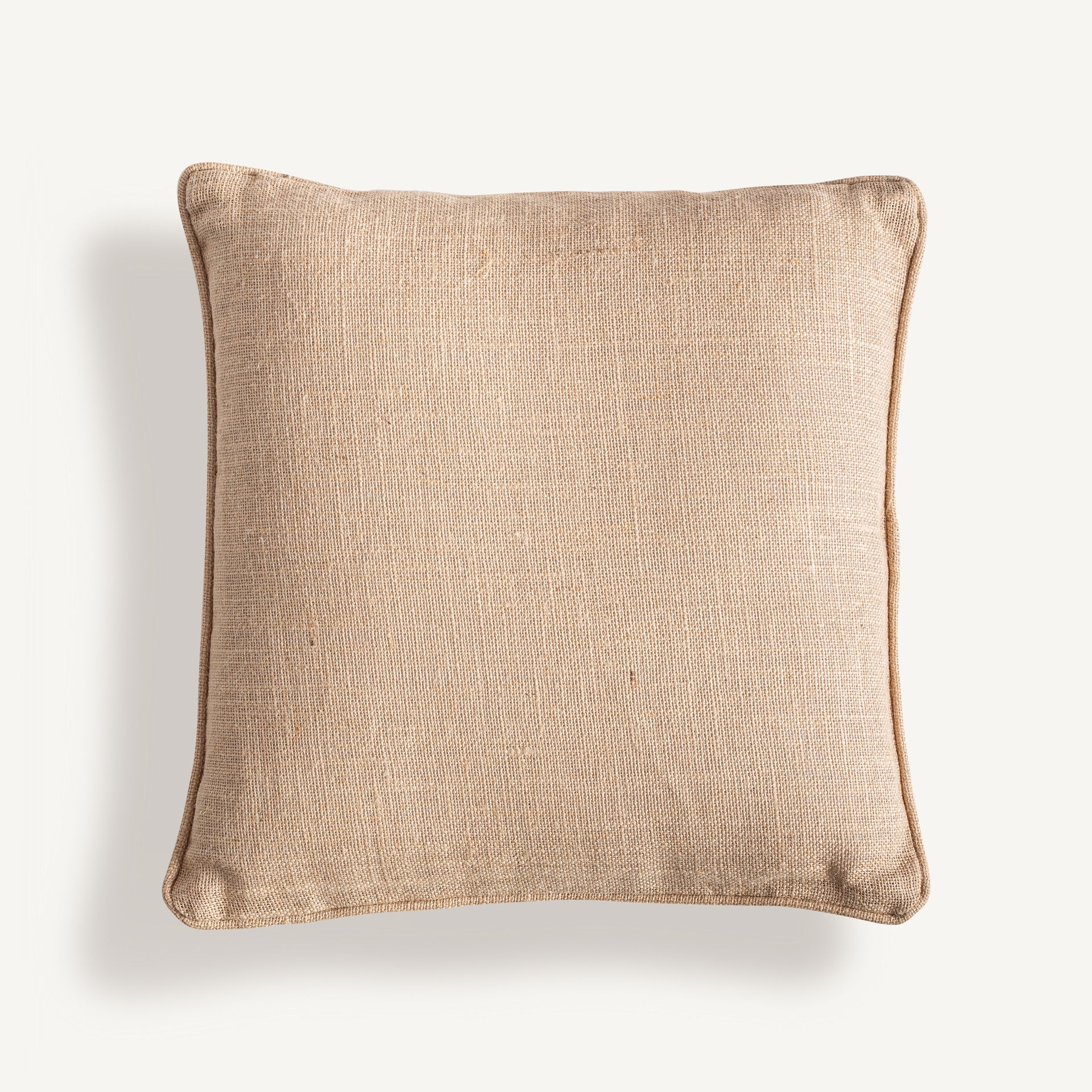 Coussin carré jute beige et marron | VICAL Alceo | REMO-HOME, mobilier design et décoration d'intérieur