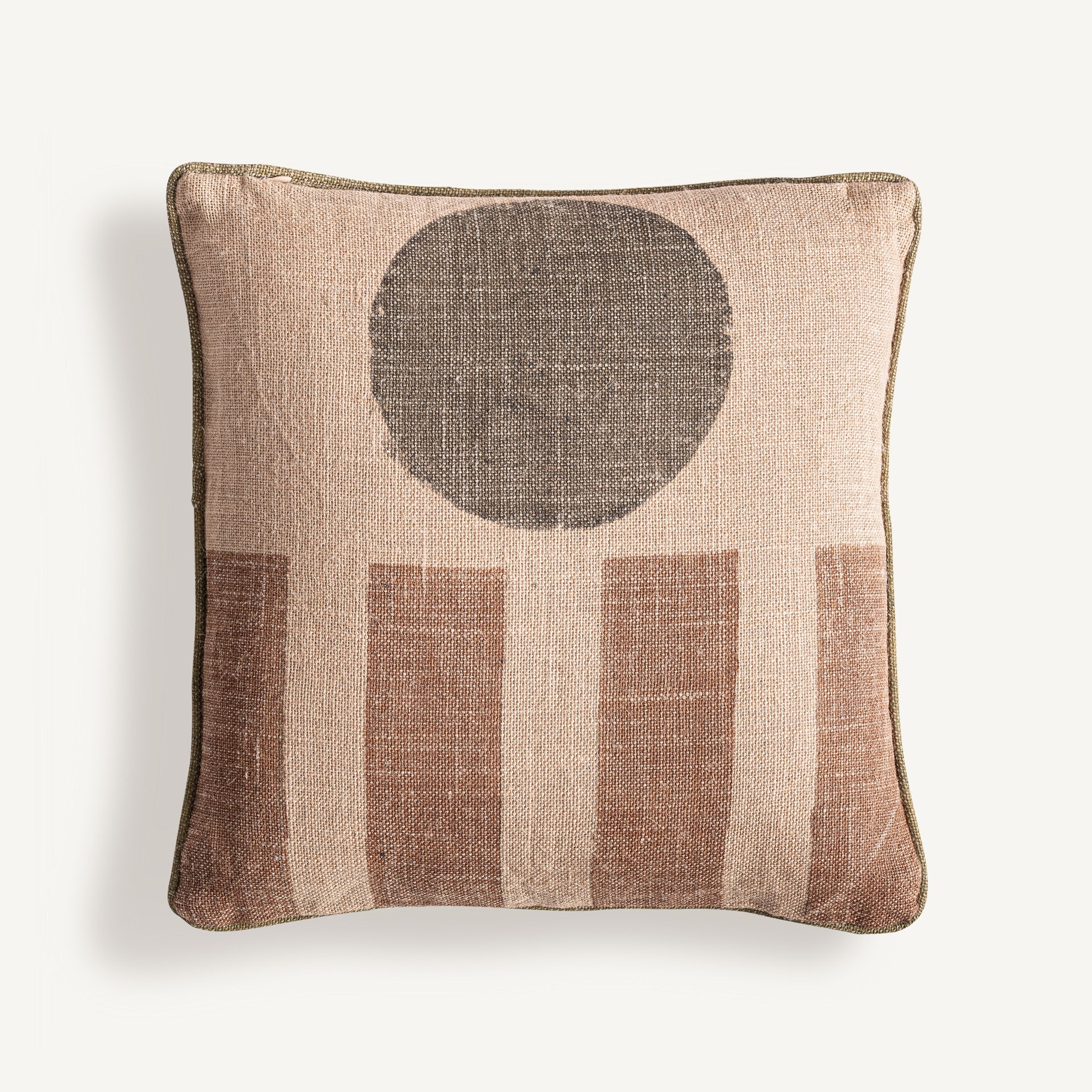 Coussin carré jute naturel | VICAL Amun | REMO-HOME, mobilier design et décoration d'intérieur