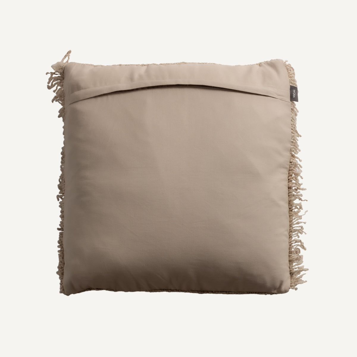 Coussin carré en coton beige | VICAL Edgar | REMO-HOME, mobilier design et décoration d'intérieur