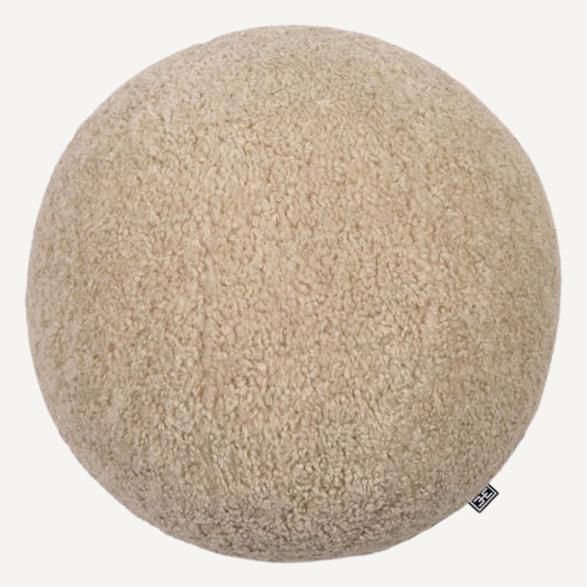 Coussin rond molletonné sable | Eichholtz Palla L | REMO-HOME, mobilier et décoration d'intérieur