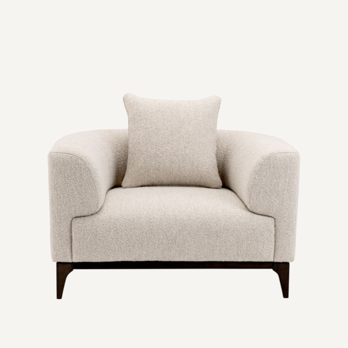 Fauteuil bouclé blanc | Eichholtz Brannan | REMO-HOME, mobilier et décoration d'intérieur