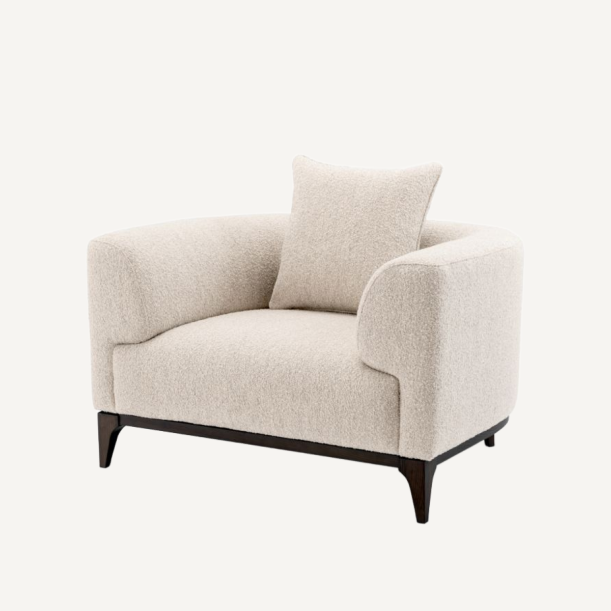 Fauteuil bouclé blanc | Eichholtz Brannan | REMO-HOME, mobilier et décoration d'intérieur