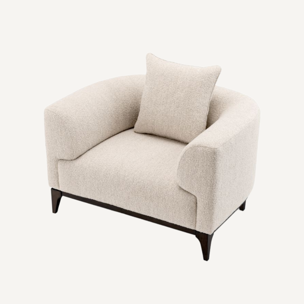 Fauteuil bouclé blanc | Eichholtz Brannan | REMO-HOME, mobilier et décoration d'intérieur