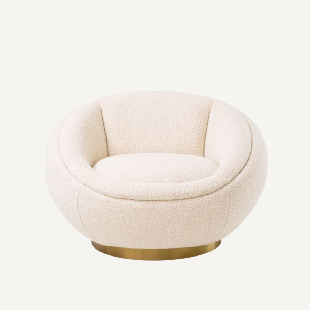 Fauteuil bouclé crème | Eichholtz Bollinger | REMO-HOME, mobilier et décoration d'intérieur