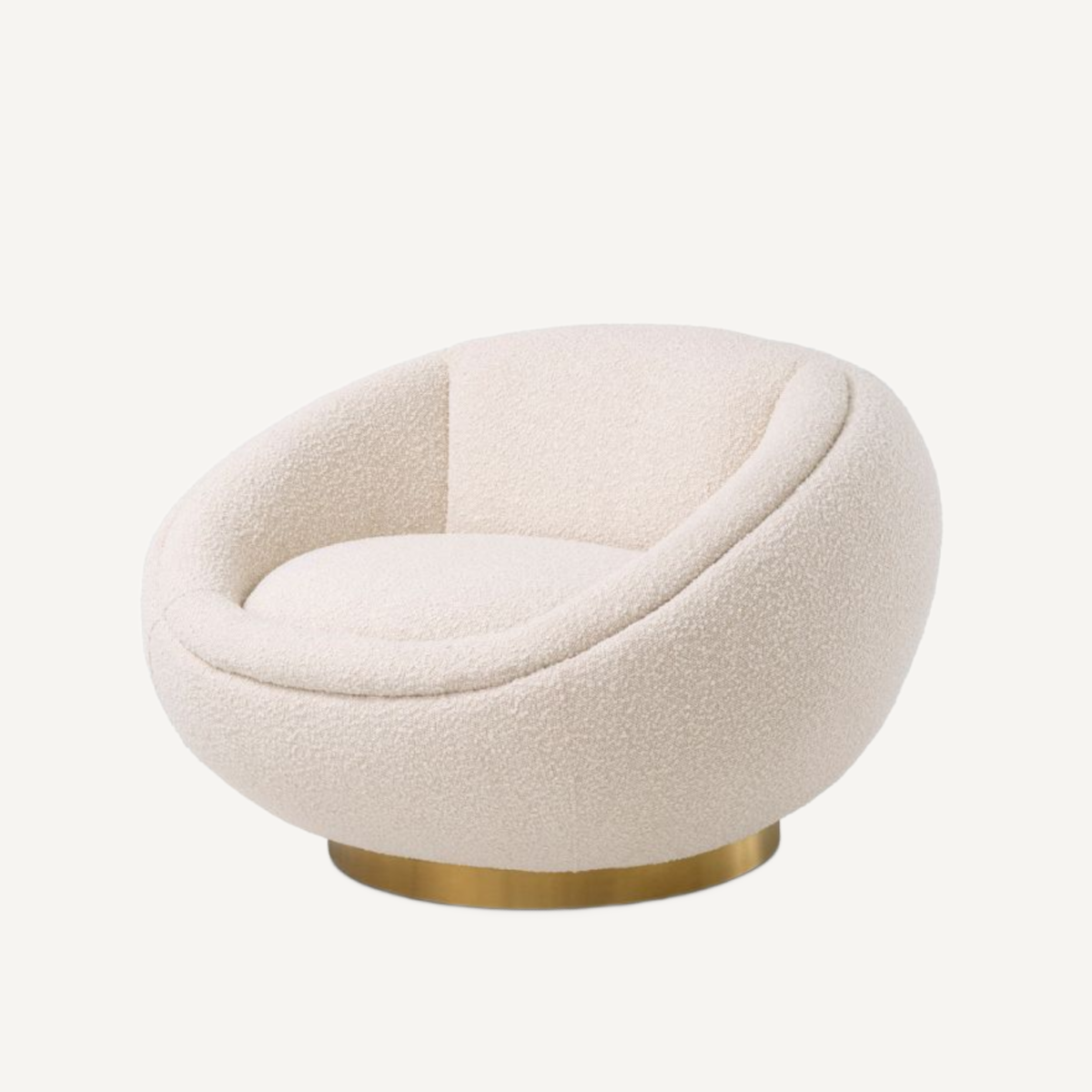 Fauteuil bouclé crème | Eichholtz Bollinger | REMO-HOME, mobilier et décoration d'intérieur