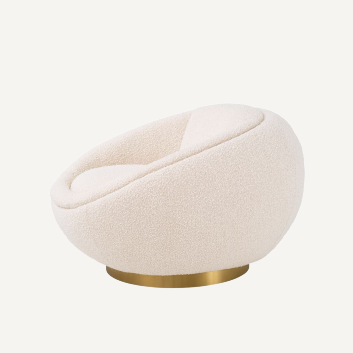 Fauteuil bouclé crème | Eichholtz Bollinger | REMO-HOME, mobilier et décoration d'intérieur