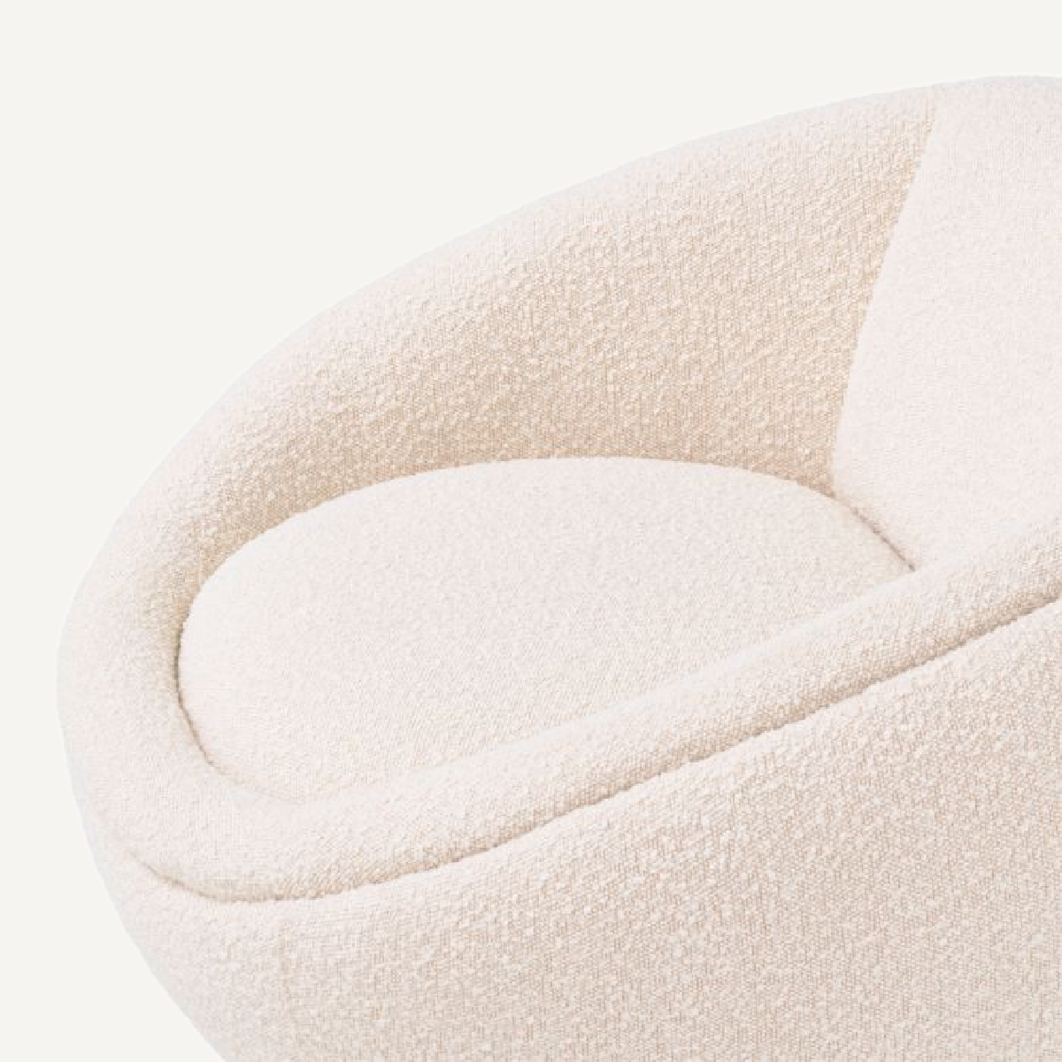 Fauteuil bouclé crème | Eichholtz Bollinger | REMO-HOME, mobilier et décoration d'intérieur