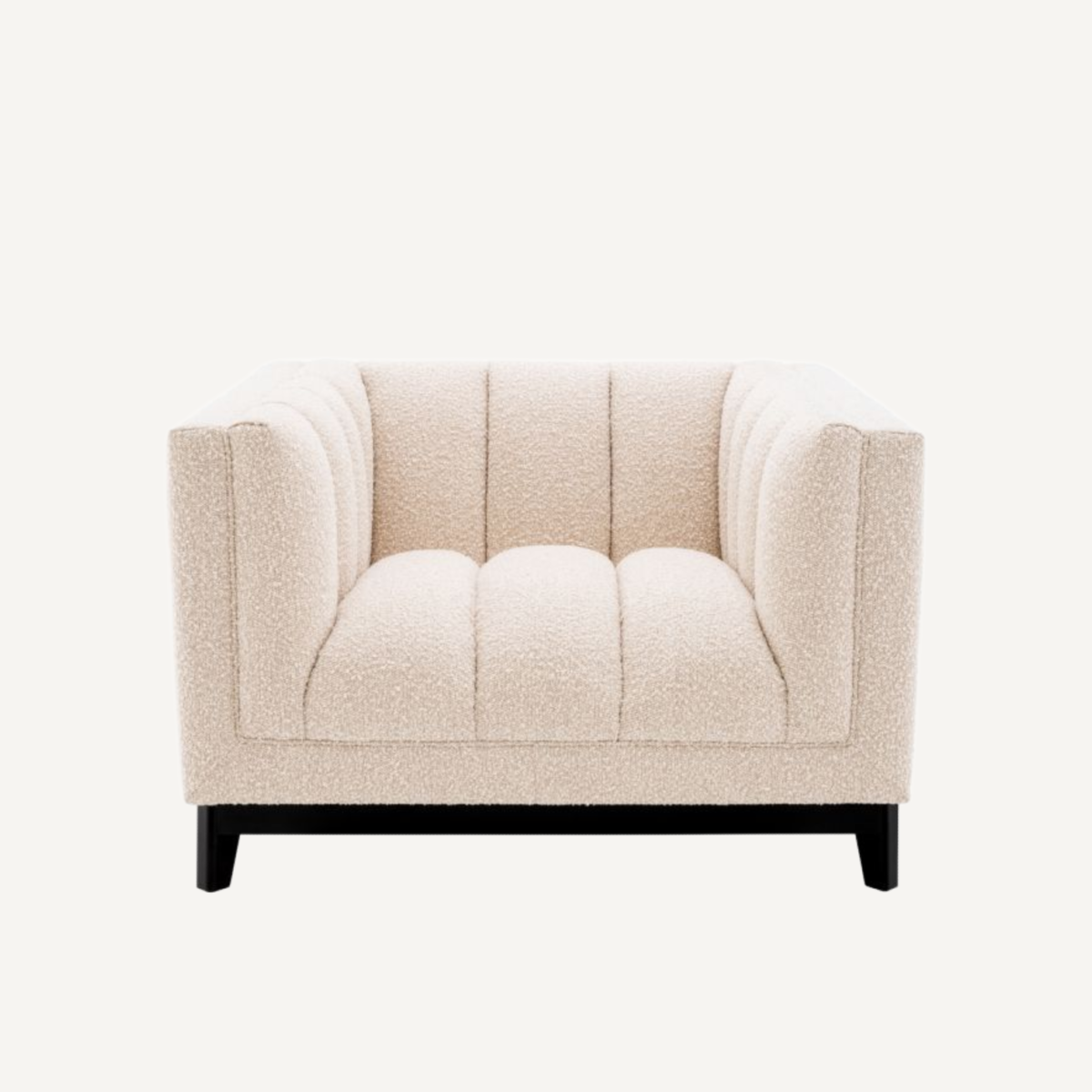 Fauteuil bouclé crème | Eichholtz Ditmar | REMO-HOME, mobilier et décoration d'intérieur