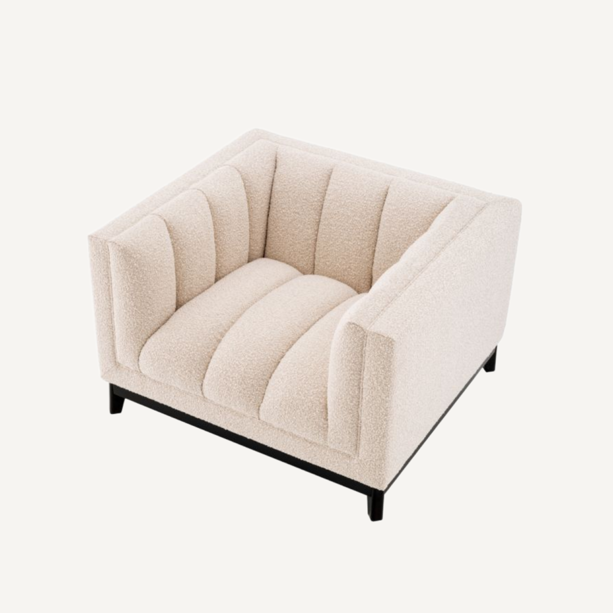 Fauteuil bouclé crème | Eichholtz Ditmar | REMO-HOME, mobilier et décoration d'intérieur