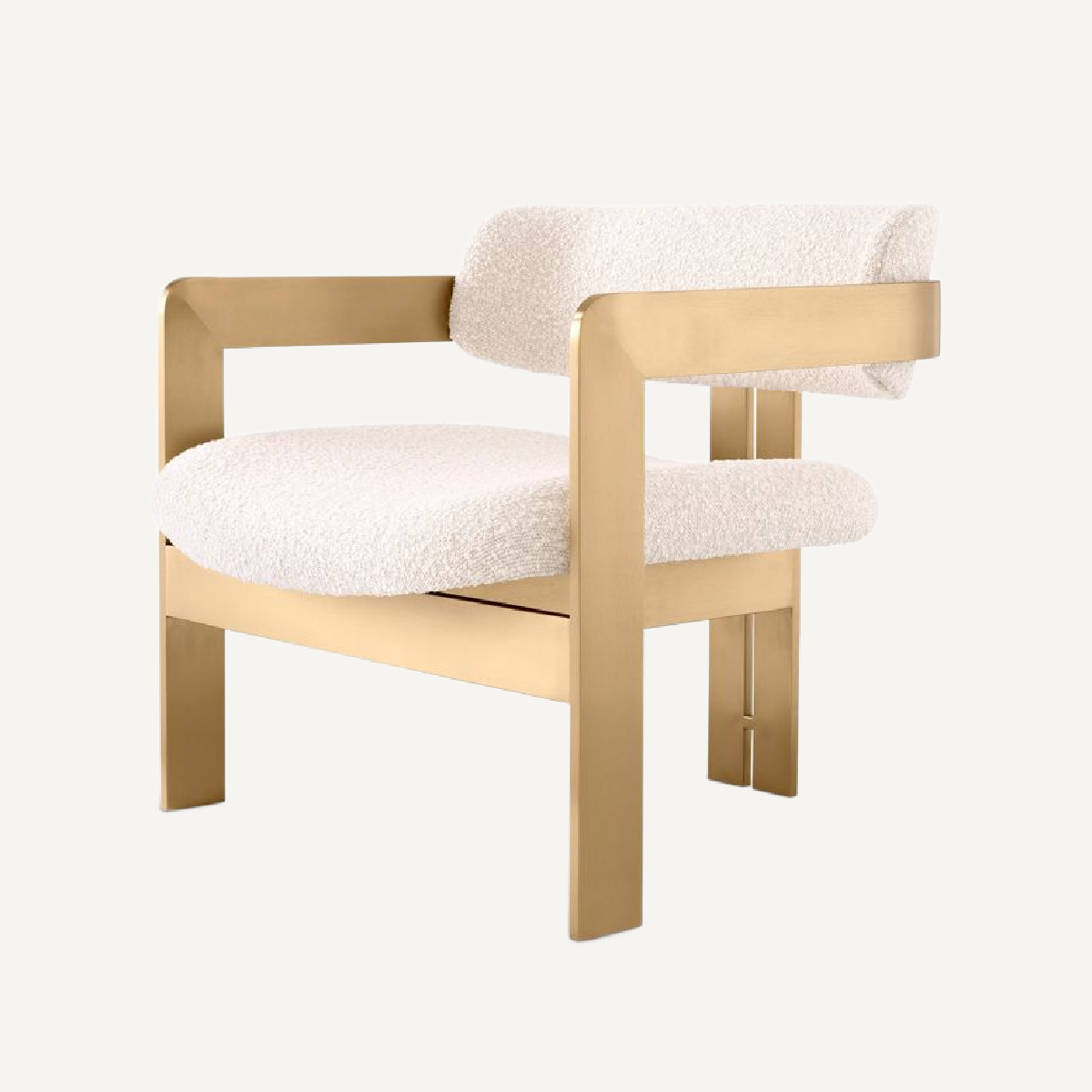 Fauteuil bouclé crème | Eichholtz Donato | REMO-HOME, mobilier et décoration d'intérieur