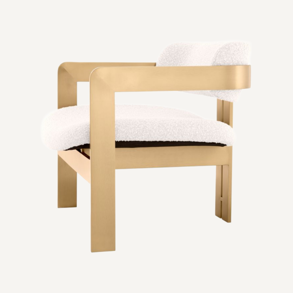 Fauteuil bouclé crème | Eichholtz Donato | REMO-HOME, mobilier et décoration d'intérieur