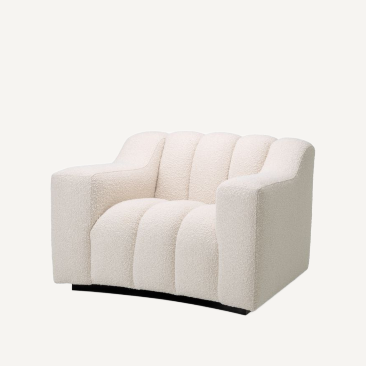 Fauteuil bouclé crème | Eichholtz Kelly | REMO-HOME, mobilier et décoration d'intérieur